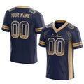 custom authentic drift fashion football jersey navy-gold mesh