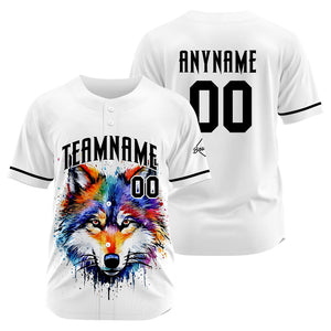 Uniformes de béisbol personalizados Wolf-White de alta calidad para adultos y niños & optimizados para el rendimiento
