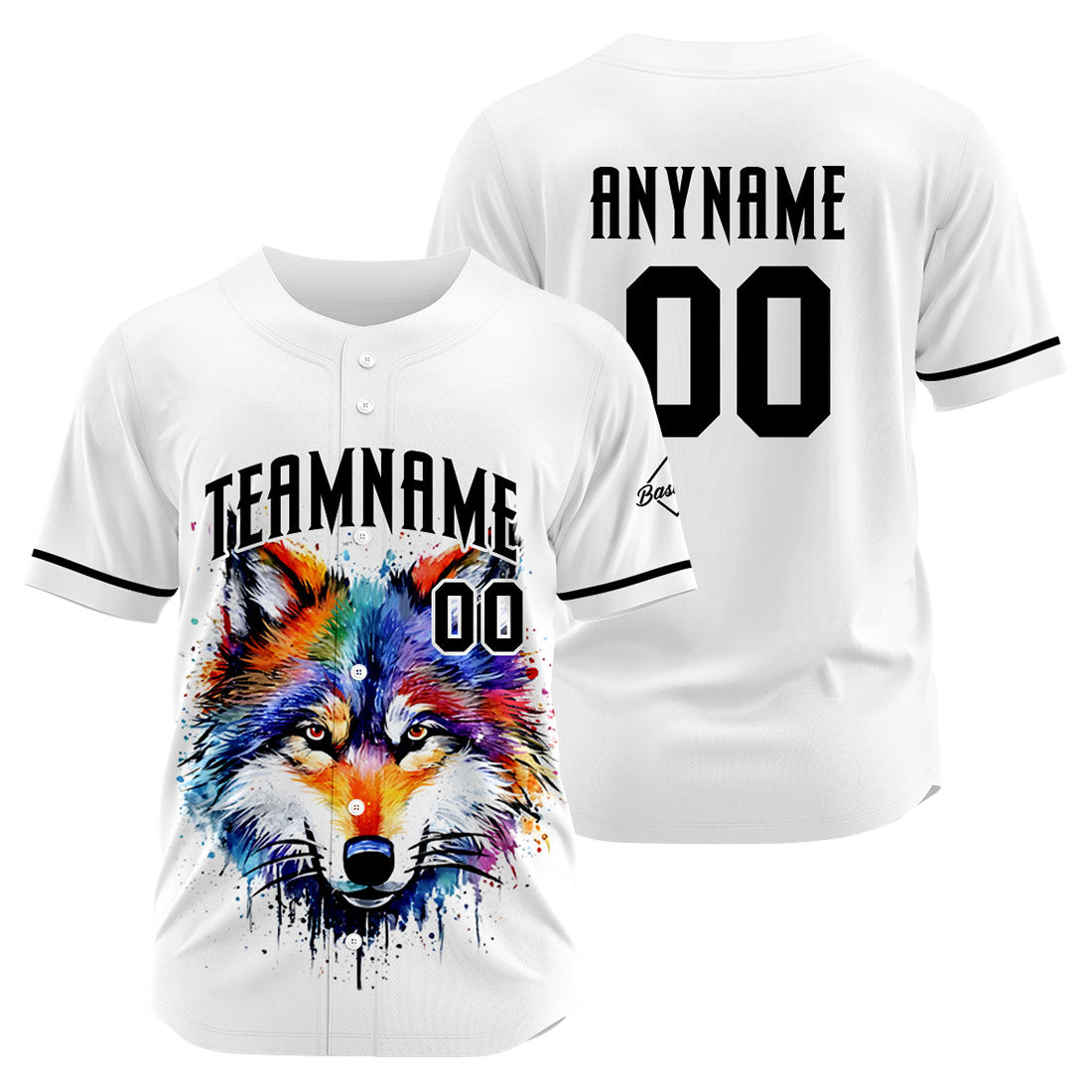 Uniformes de béisbol personalizados Wolf-White de alta calidad para adultos y niños & optimizados para el rendimiento