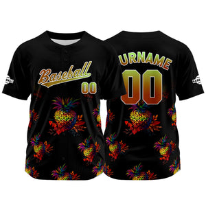 Camiseta de béisbol naranja personalizada con nombre número y logotipo personalizados