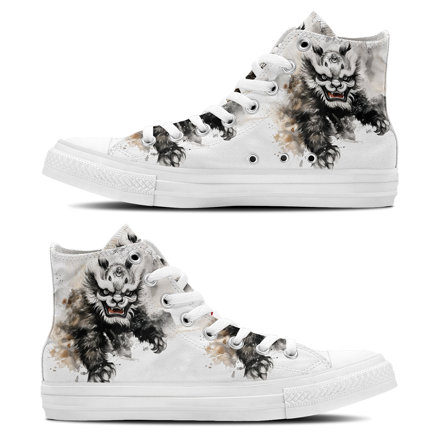 Resalta tu estilo con las zapatillas de lona de media caña para hombre y mujer Lion