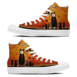 Resalta tu estilo con las zapatillas de lona de media caña para hombre y mujer Cat