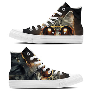 Cool Cat Canvas: Libera tu estilo con estas zapatillas de lona de media caña para hombre y mujer