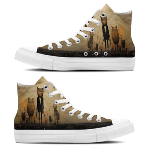 Resalta tu estilo con las zapatillas de lona de media caña para hombre y mujer Cat