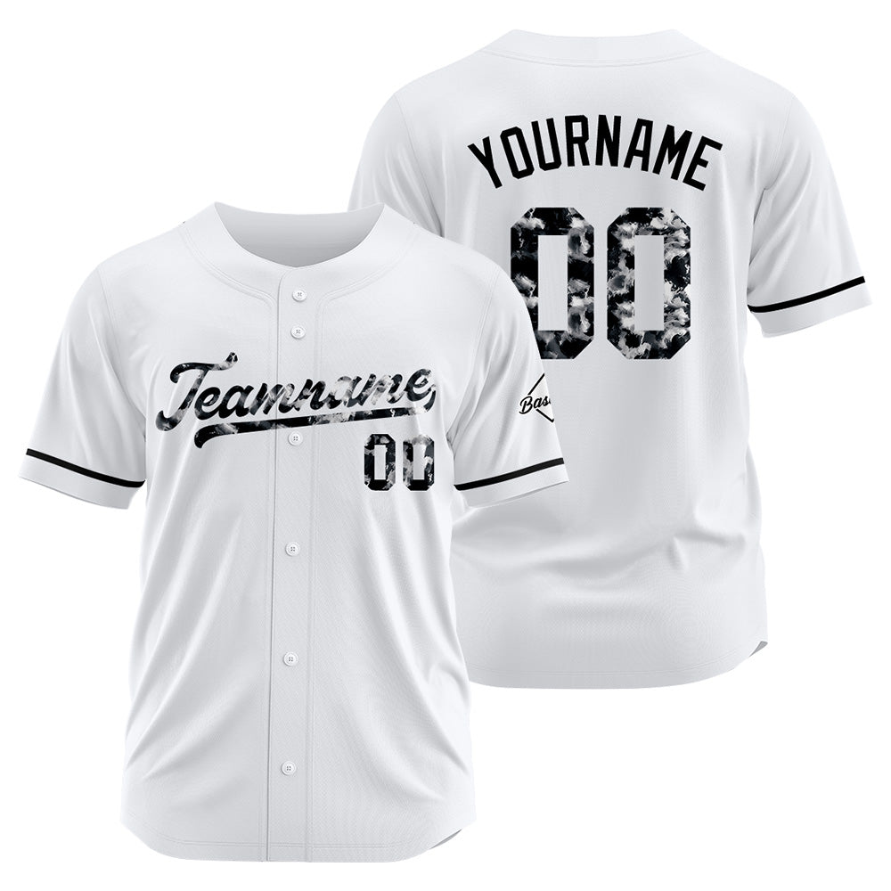 Camiseta de béisbol blanca personalizada con diseño bordado Camisetas de béisbol de hip hop personalizadas
