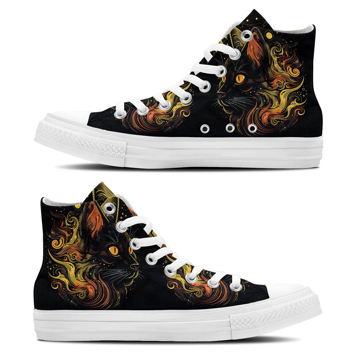 Resalta tu estilo con las zapatillas de lona de media caña para hombre y mujer Cat