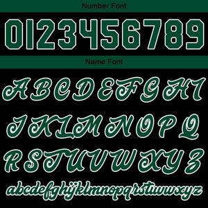 Chaqueta universitaria personalizada estilo Letterman para hombres-mujeres y jóvenes-color verde oscuro