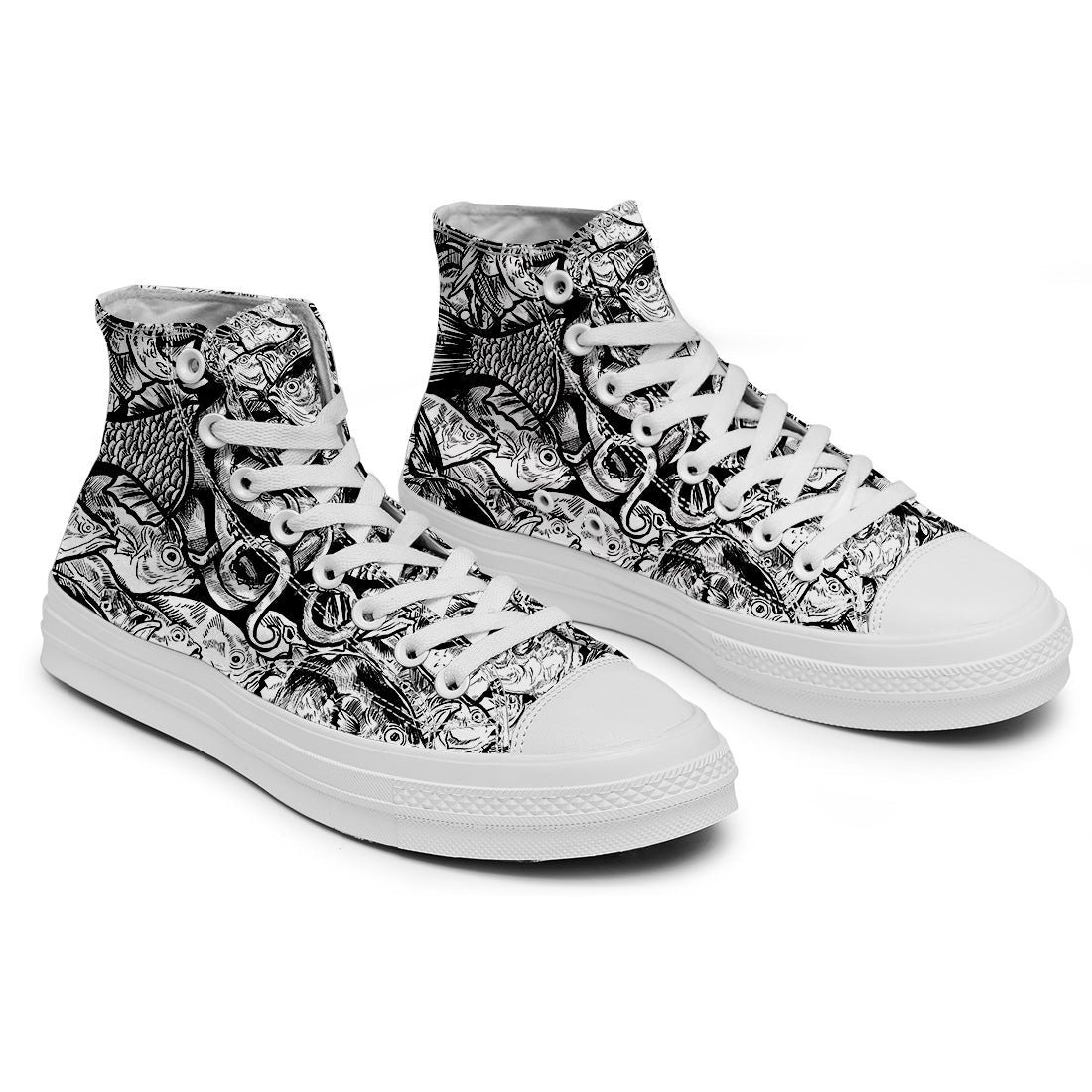 Realza tu estilo con zapatillas de lona de media caña para hombre y mujer