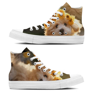 Whiskers Wonderland: Adéntrate en la ternura unisex con nuestras adorables zapatillas de lona de corte medio-con divertidos diseños de gatitos para hombres y mujeres