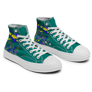 Realza tu estilo con zapatillas de lona de media caña para hombre y mujer