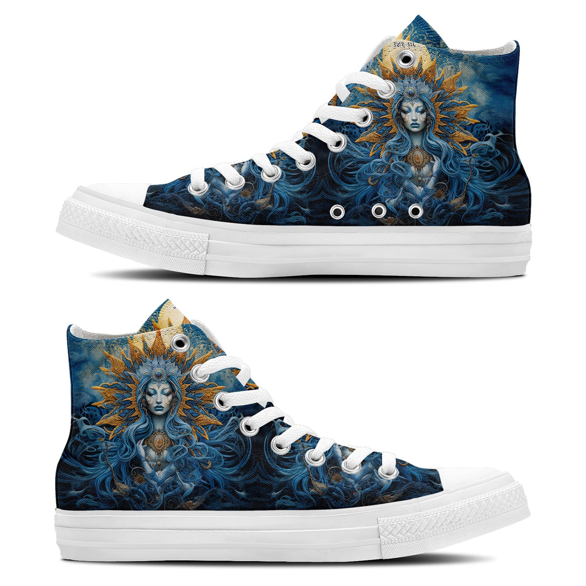 Realza tu estilo con zapatillas de lona de media caña para hombre y mujer
