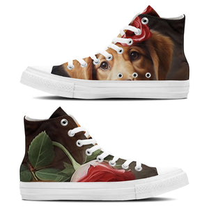 Whiskers Wonderland: Adéntrate en la ternura unisex con nuestras adorables zapatillas de lona de corte medio-con divertidos diseños de gatitos para hombres y mujeres