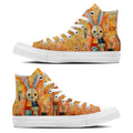 Abstract Hops: Sumérgete en un mundo de arte con zapatillas de lona de media caña para hombre y mujer Estampados de conejo que transforman cada paso en una expresión abstracta de la belleza lagomorfa