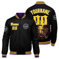 Chaqueta universitaria personalizada estilo Letterman para hombres-mujeres y jóvenes-color amarillo