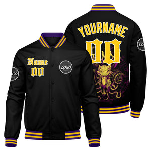 Chaqueta universitaria personalizada estilo Letterman para hombres-mujeres y jóvenes-color amarillo