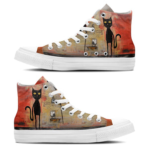 Resalta tu estilo con las zapatillas de lona de media caña para hombre y mujer Cat