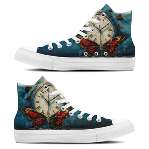 Resalta tu estilo con zapatillas de lona de media caña para hombre y mujer Reloj