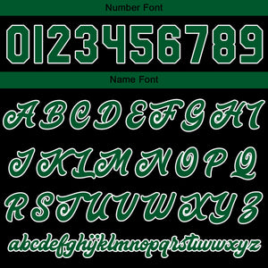 Chaqueta universitaria personalizada estilo Letterman para hombres-mujeres y jóvenes-color verde y negro