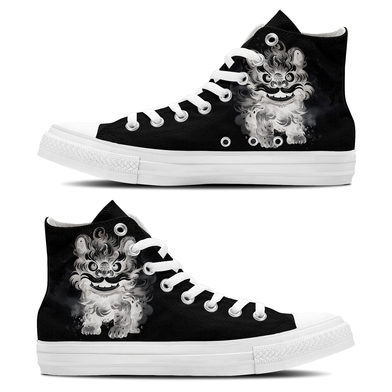 Resalta tu estilo con las zapatillas de lona de media caña para hombre y mujer Lion