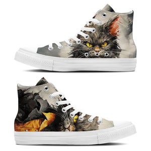 Estilo Patitas: Luce un look moderno con camisetas de manga corta con estampado de gatos para hombre y mujer