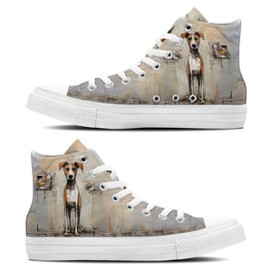 Resalta tu estilo con las zapatillas de lona de media caña para hombre y mujer Dog
