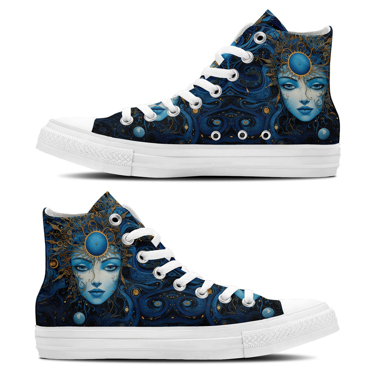 Realza tu estilo con zapatillas de lona de media caña para hombre y mujer