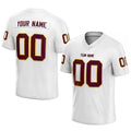 customized  authentic football jersey white- burgundy mesh