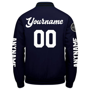 Chaquetas universitarias azul marino personalizadas para hombres & mujeres y jóvenes & Chaquetas Letterman personalizadas