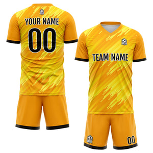 Conjunto personalizado de camiseta de uniforme naranja para niños y adultos