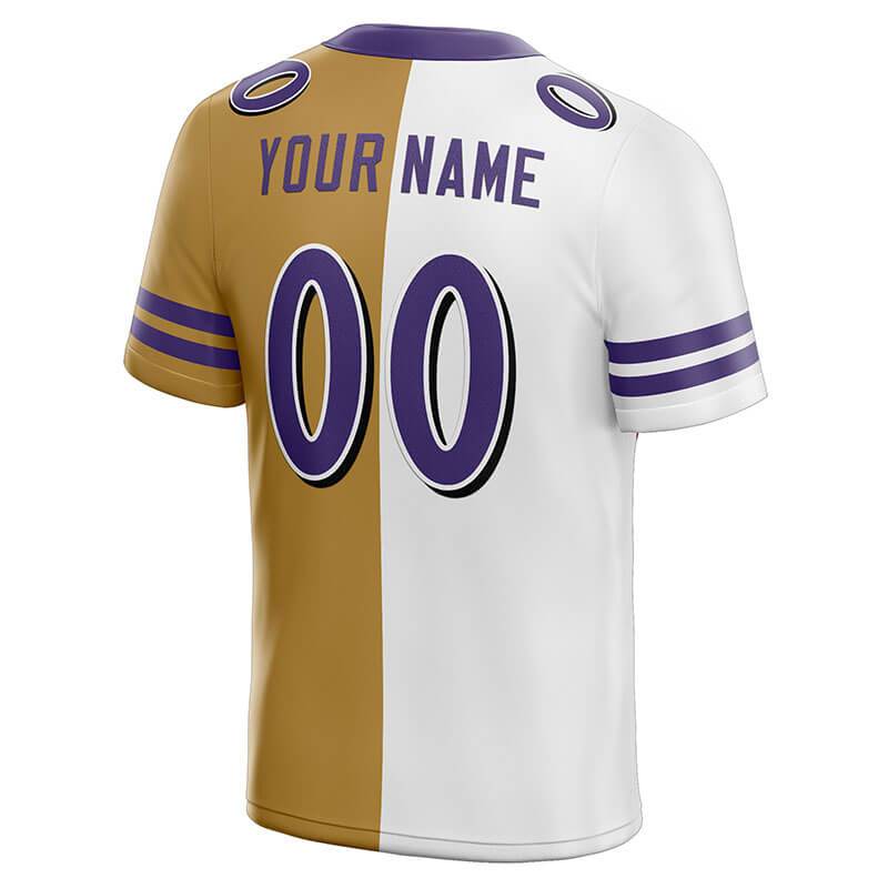 custom authentic split fashion football jersey royal-white-red mesh