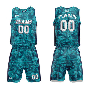 Uniforme de baloncesto verde personalizado con tu logotipo-nombre y número impresos