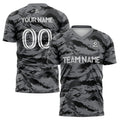 custom soccer uniform jersey kids adults personalized set jersey shirt gray
