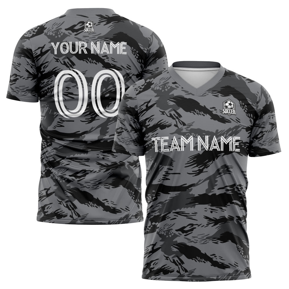 custom soccer uniform jersey kids adults personalized set jersey shirt gray