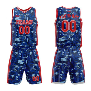 Uniforme de baloncesto azul oscuro personalizado con tu logotipo-nombre y número impresos
