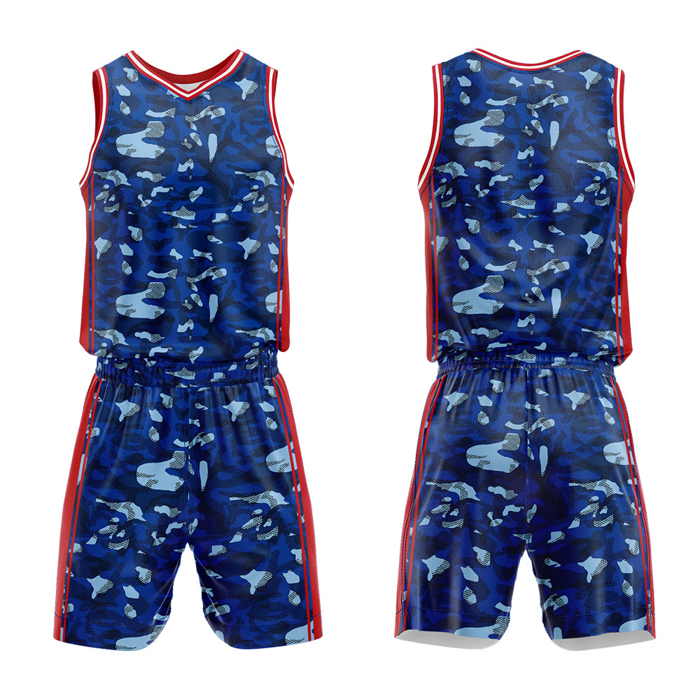 Uniforme de baloncesto azul oscuro personalizado con tu logotipo-nombre y número impresos