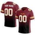 custom authentic gradient fashion football jersey burgundy-black
