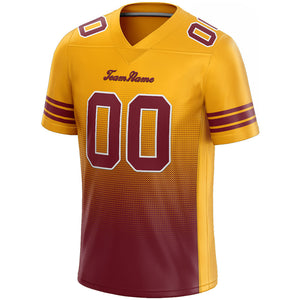 custom authentic gradient fashion football jersey white-burgundy