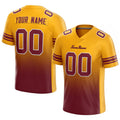 custom authentic gradient fashion football jersey yellow-burgundy