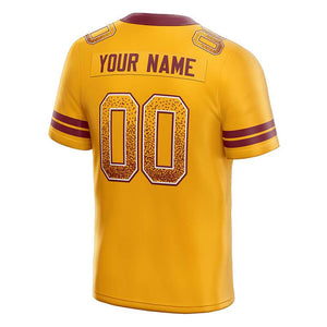 custom authentic drift fashion football jersey white-burghundy mesh