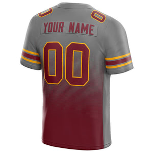 custom authentic gradient fashion football jersey yellow-purple