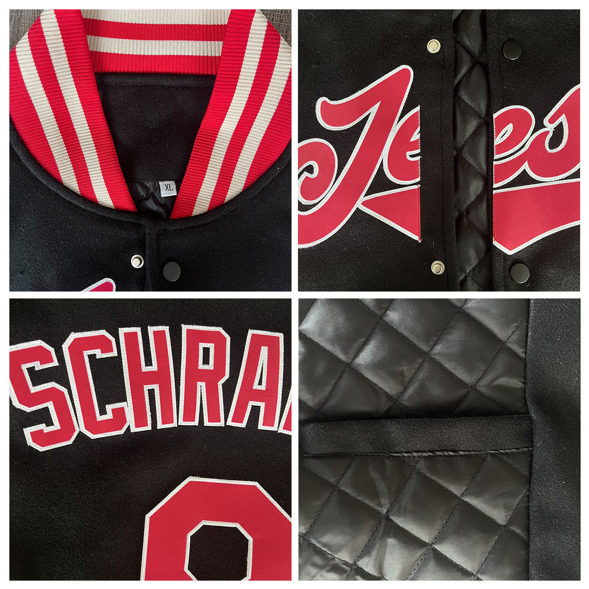 Chaquetas universitarias personalizadas color crema y blanco para hombres & mujeres y jóvenes & Chaquetas Letterman personalizadas