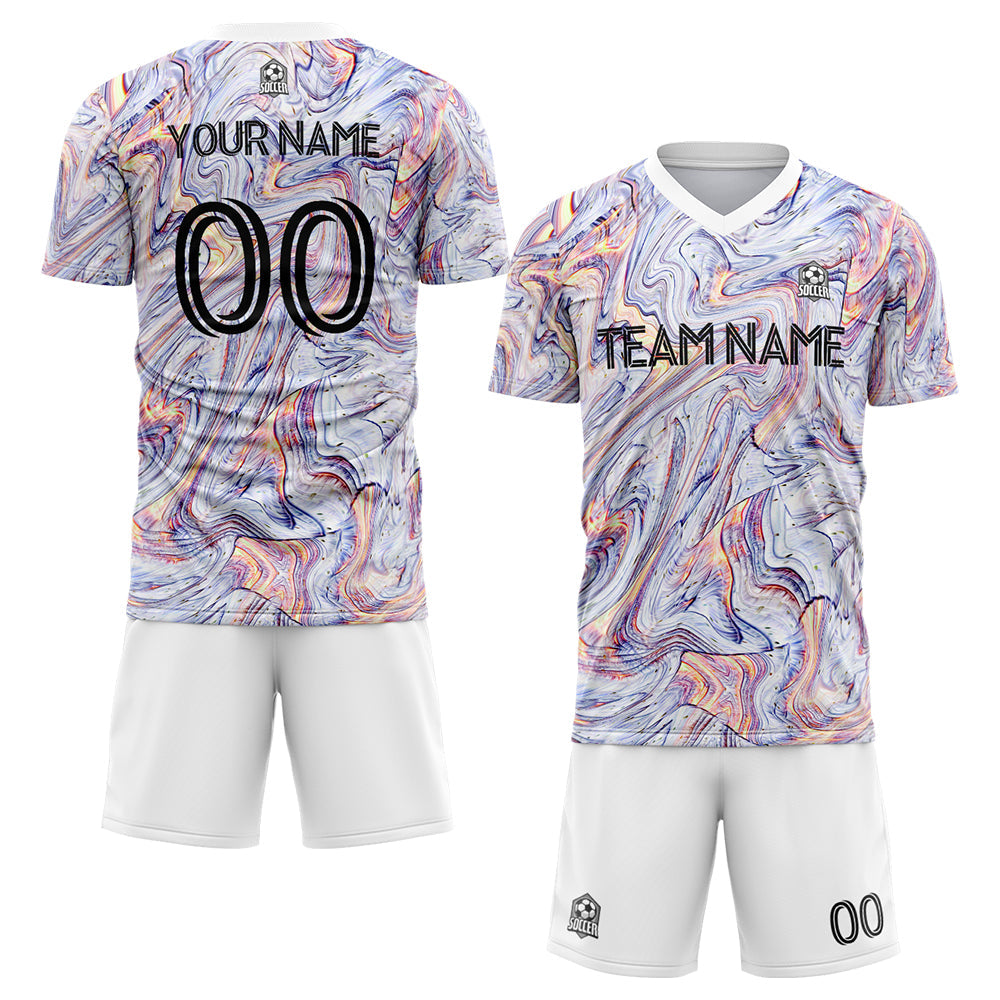 custom soccer uniform jersey kids adults personalized set jersey shirt white