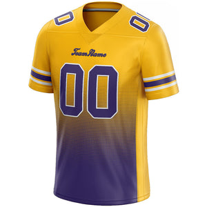 custom authentic gradient fashion football jersey gray-burgundy