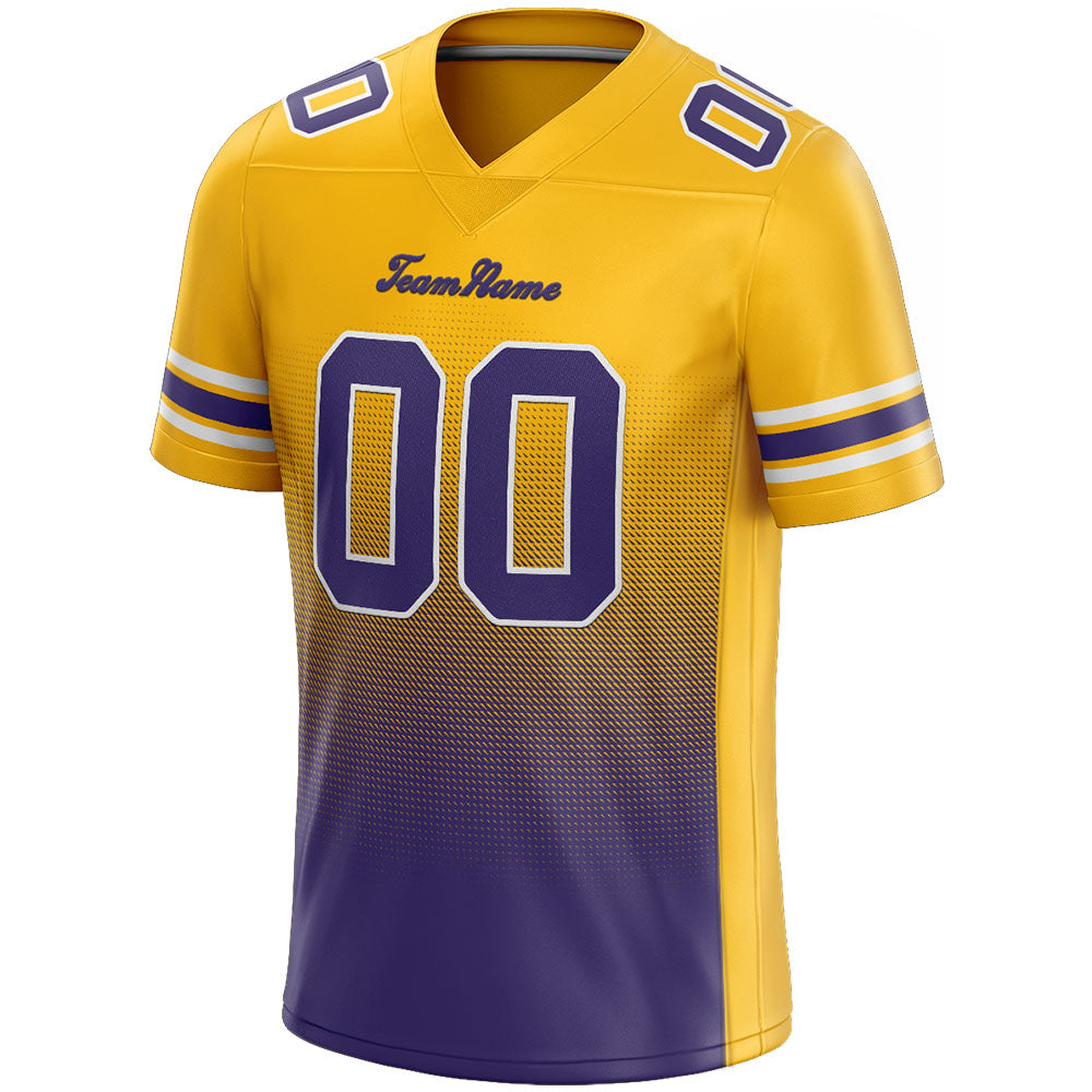 custom authentic gradient fashion football jersey gray-burgundy