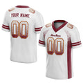 custom authentic drift fashion football jersey white-burghundy mesh
