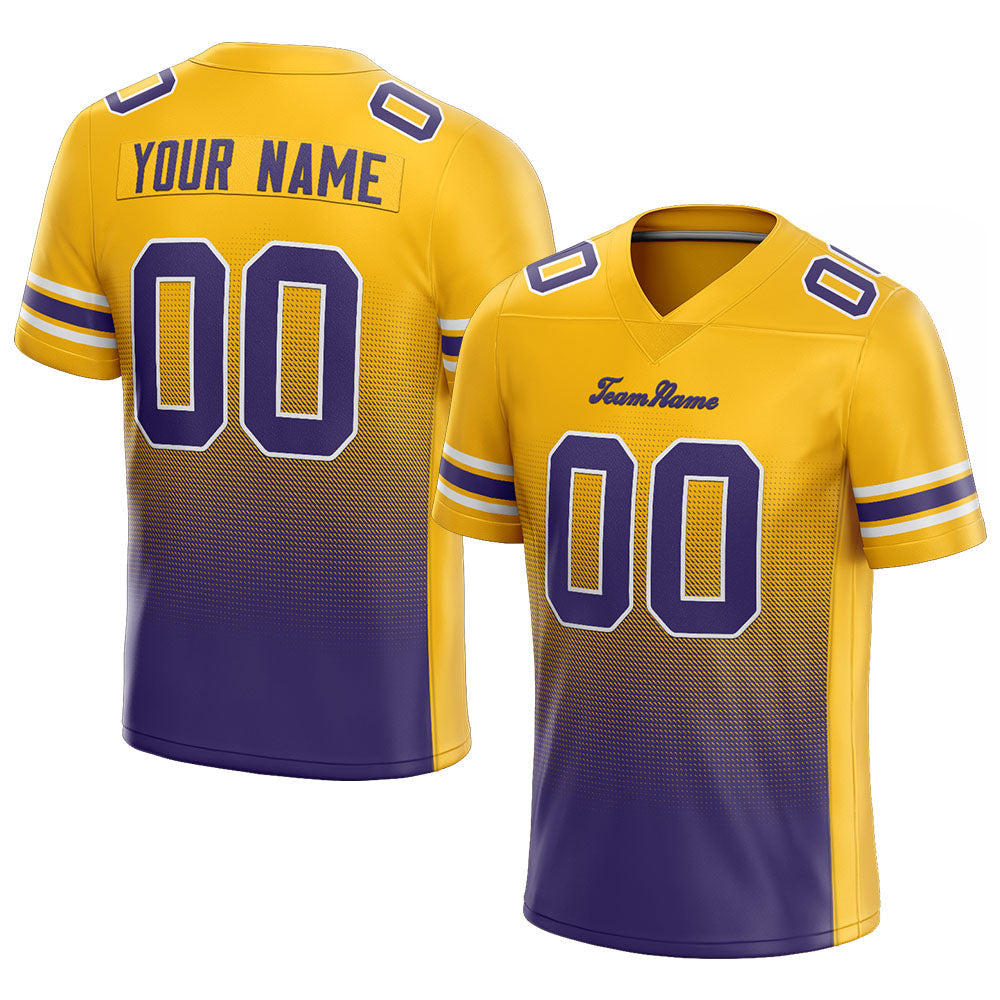 custom authentic gradient fashion football jersey gray-burgundy