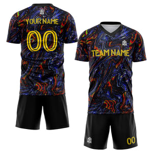 custom soccer uniform jersey kids adults personalized set jersey shirt black