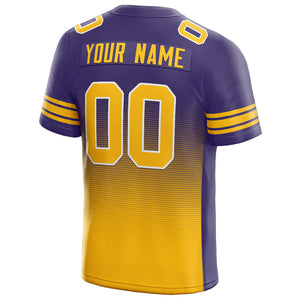 custom authentic gradient fashion football jersey white-purple