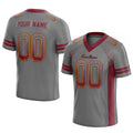 custom authentic drift fashion football jersey gray-burghundy mesh