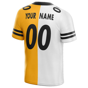 custom authentic split fashion football jersey black-midnight green